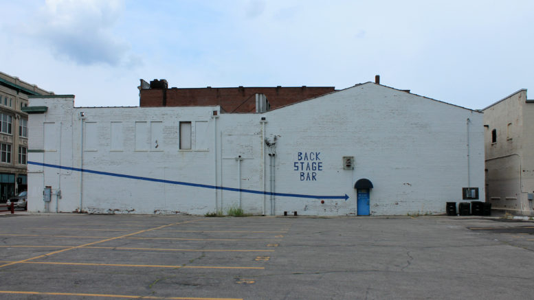 Proposed site for On the Mark, For the City, a collaborative mural project. Photo provided.