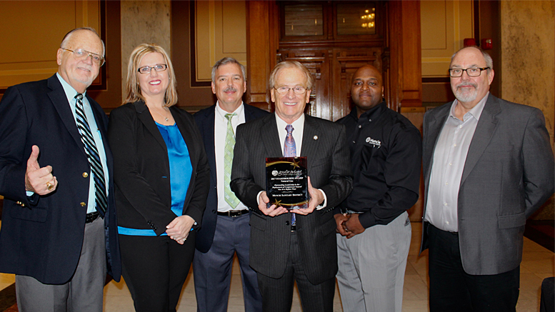 From Left to right: Bill Smith, Nikki Grigsby, Mike Cline, Mayor Dennis Tyler, Barnell Vance, Phil Reagon. Photo provided.