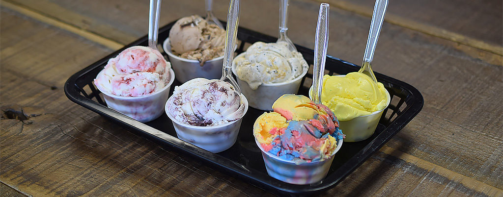 A "flight" of flavors is picture. Photo by: Mike Rhodes