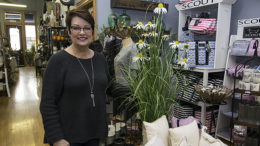 Olive & Slate's Jacky Johnson is very knowledgeable about the store's products and will assist you in finding something you are sure to love! Photo by: Mike Rhodes