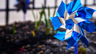 The Pinwheel is the symbol for Prevent Child Abuse America. Photo by: Matt Howell