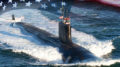 Virginia-class submarine USS Indiana (SSN 789). (U.S. Navy photo illustration by Stan Bailey.)