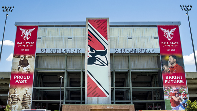 New banners at BSU. Photo provided.