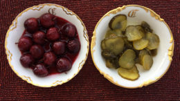 Pickled cherries and hot Amish pickles are cause for hope. Photo by: Nancy Carlson
