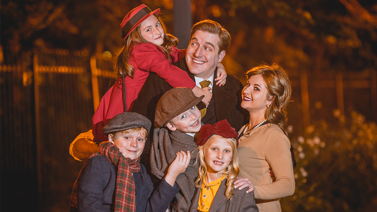 The Bailey family in Muncie Civic's production of "It's a Wonderful Life." Photo by: Amanda Kishel