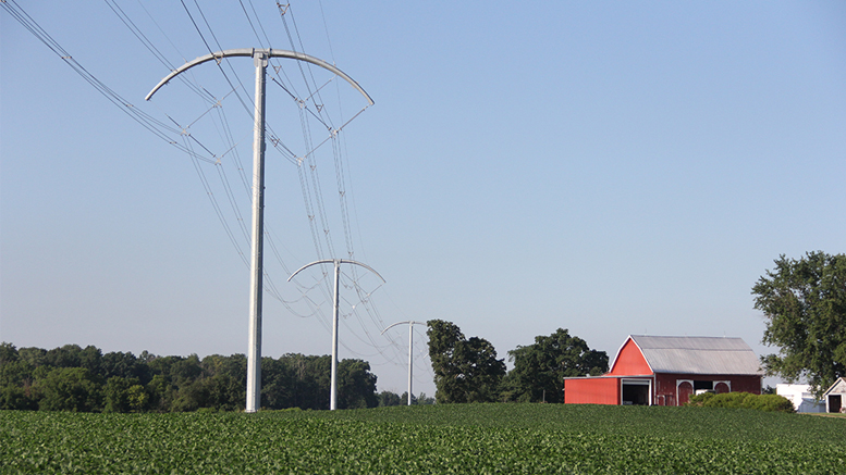 A Breakthrough Overhead Line Design®(BOLD) structure is pictured. Photo provided
