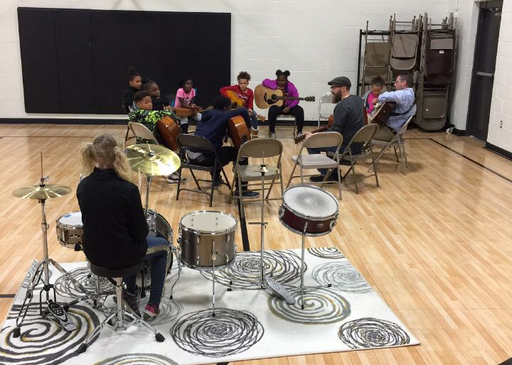 A "Modern Band" after school session at the Roy C. Buley Center. Photo provided