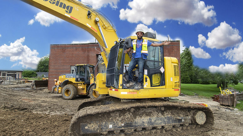Excavator Operator Marcus Miller is pictured working at the Tillotson Avenue I&M substation. Photo by: Mike Rhodes