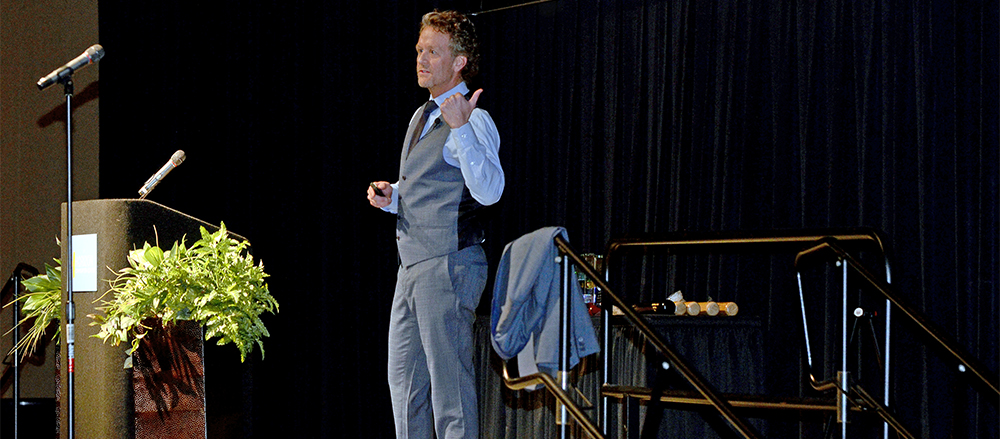 Keynote speaker, Scott Wise. Photo by: Kyle Evans