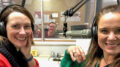 United Way Loaned Executives Co-Chairs Kristen McCauliff and Jennifer Stanley are pictured recording commercials with Woof Boom Radio's Creative Services Director, Simon Hoying. Photo provided