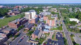 Aerial image of the IU Health Ball Memorial Campus. Photo provided.