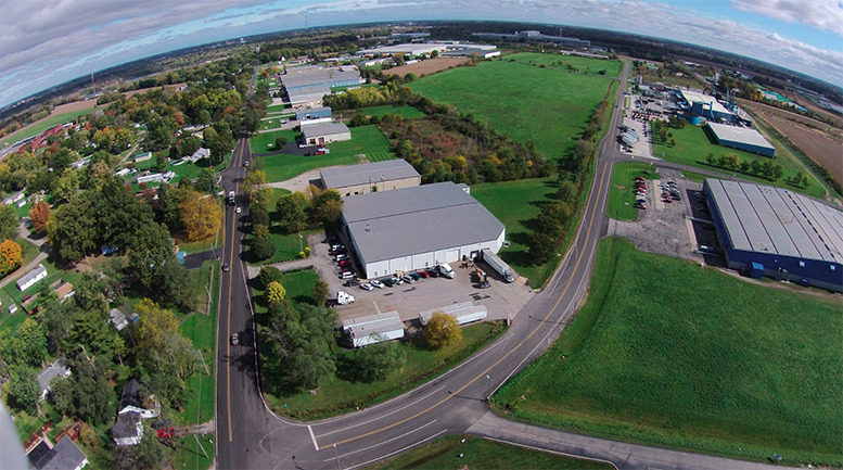 An aerial view of the Industria Center industrial park in Muncie. (Photo taken looking due East.)