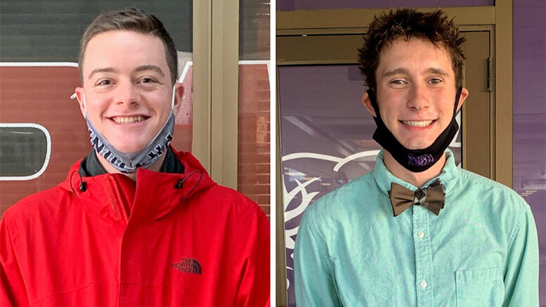 amuel Coffman of Wapahani High School (left) and Samuel Voss of Muncie Central High School (right) are recipients of the 2021 Lilly Endowment Community Scholarship.