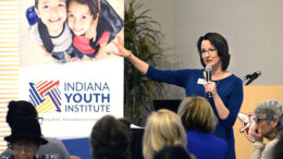 Heart of Indiana CEO Jenni Marsh at the 2020 State of the Child conference. Photo provided