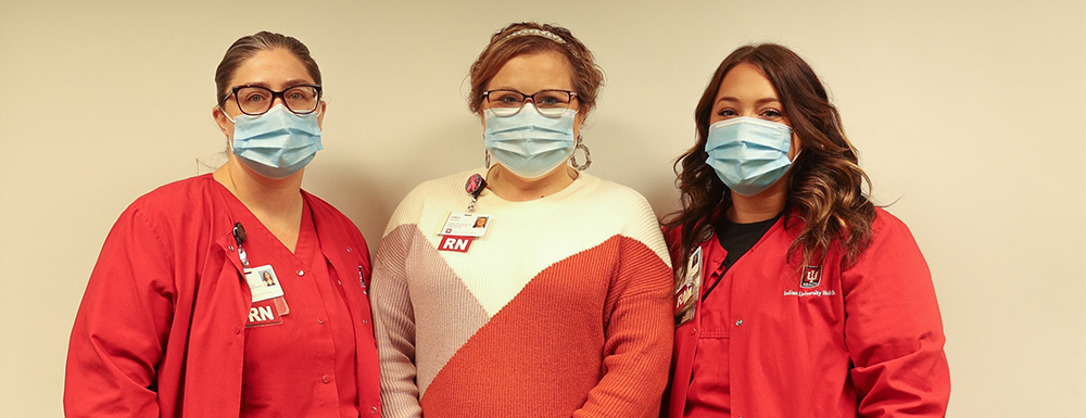 L-R: Rosie Thrasher, Ali Buckland, and Tonya Wilson are nurse navigators who work with breast cancer patients. Rosie and Ali are breast health imaging navigators; Tonya is a breast cancer clinical nurse navigator. Photo provided.