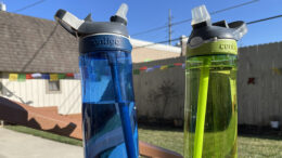 A couple cool water jugs are better for you than cans of frothy beer. Photo by Nancy Carlson.