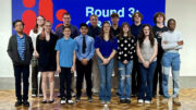 The 14 students who participated in the local competition. Photo provided