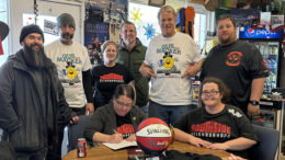 Southside neighborhood residents pose for a photo after briinging back the Gus Macker basketball tournament to Muncie. Photo provided.