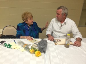 Steve Robert with Holocaust survivor Eva Moses Kor. Photo provided.