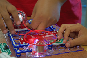 Muncie Public Library received a Ball Brothers Foundation Rapid Grant to purchase STEM (Science, Technology, Engineering, and Math) educational toys. Older children’s toys are designed to spark an interest in robotics and circuitry. Photo by: Rebecca Parker