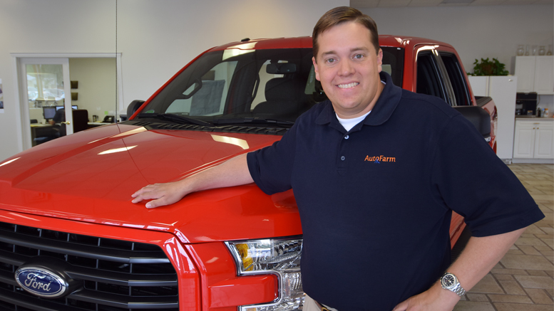 Jim Kissling Co-President of AutoFarm Group, LLC is pictured in the Middletown showroom. Photo by: Mike Rhodes