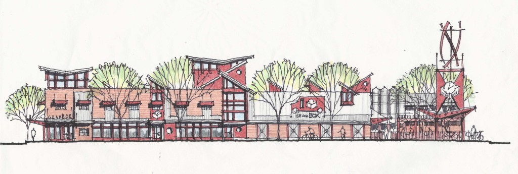 Graphic rendering of facility