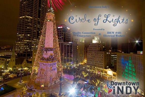 Circle Of Lights. Photo courtesy of: downtownindy.org