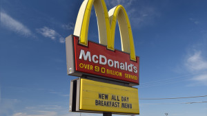 McDonald's exterior signage on Chadam Lane