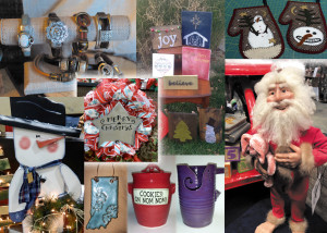 Holiday Handcrafter’s Showcase and Marketplace comes to the Delaware County Fairgrounds this weekend. Photo montage: Judy Cloud