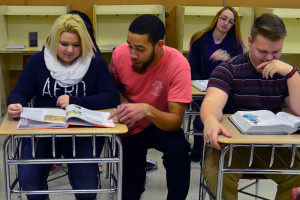 Muncie Boys and Girls Club Study Table Mentoring. Photo Provided