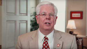 Paul Ferguson is pictured from a video created to introduce Dave Letterman's return to campus last November.