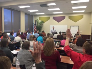 Participants learn tips on becoming a board member of a local nonprofit. Photo provided.