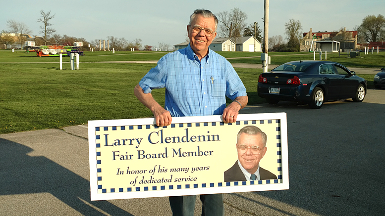 Larry Clendenin was recently honored for his service to the Delaware County Fair. Photo by: Mark DiFabio
