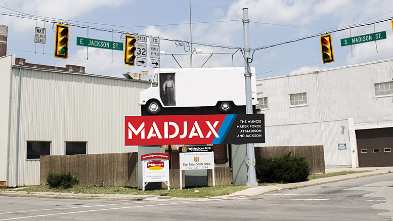 Madjax logo and photo illustration.