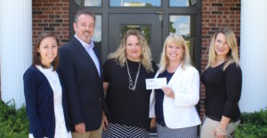 Pictured Left to right: Jayanna Thompson, HCCF Program Director; David Dickerson, YOC, Director of Alternative Programs; Heather Ault, YOC, Program Development Director; Polly Craig, YOC Foundation, Executive Director; and Michelle Leonard, HCCF Development and Marketing Director