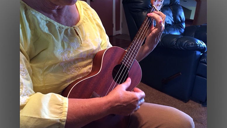 As it turns out, practicing your ukulele helps. Photo by: John Carlson