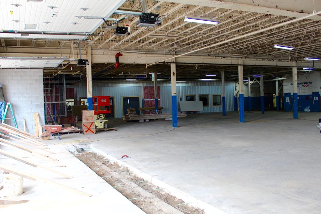 Construction taking place inside MadJax continues to allow another CO:LAB location. Photo provided. 