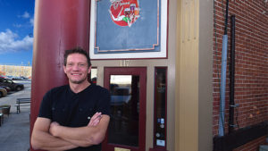 Derek Hilbert is hosting Tips-for Turkey at the Fickle Peach to assist community members in need. Photo by: Mike Rhodes