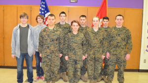 Front row: Max Ballard, Christian Bridges, Harley Beatty, Julia Ballard, and Clayton Nannie. Back row: Thomas Reagan, Matt Thomma, Matt Beatty, and Braedyn Stovall. Photo provided.