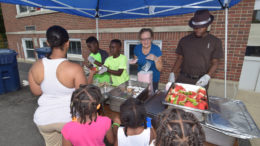 A scene from the Harvest Soup Kitchen's “Summer Fun Fest” held last year. File photo.
