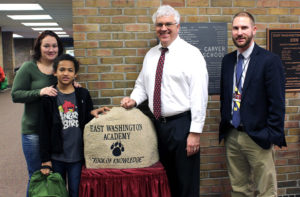 East Washington Academy 5th grader Amarion Brown was named one of Alaska Heating and Cooling's "Coolest Kid in WLBCLand.