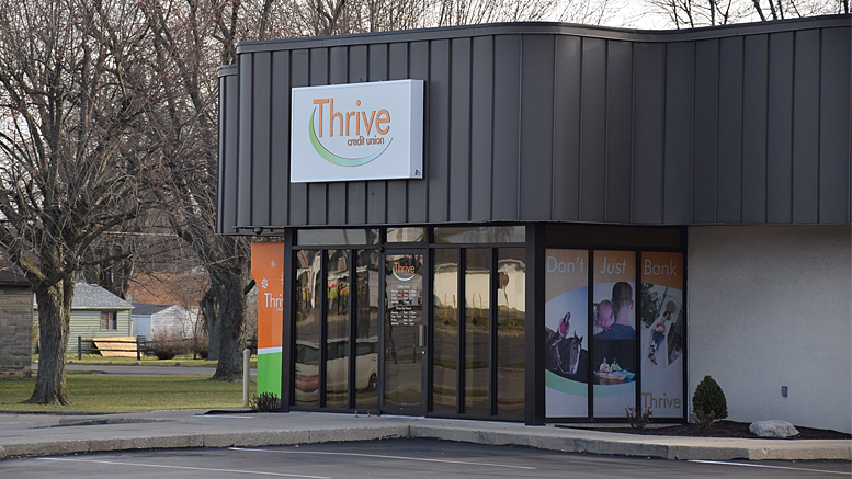 Thrive Credit Union on Wheeling Ave. Photo by: Mike Rhodes