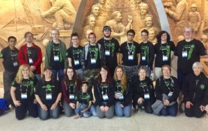 Team members visit the Gateway Arch in St. Louis. Photo provided.