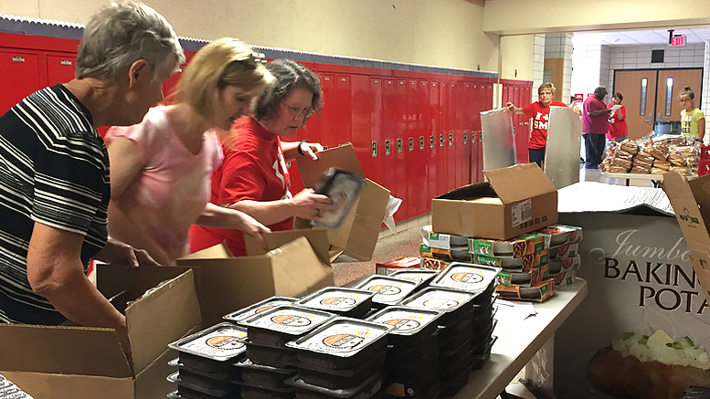 The food pantry at Southside Middle School. Photo provided.
