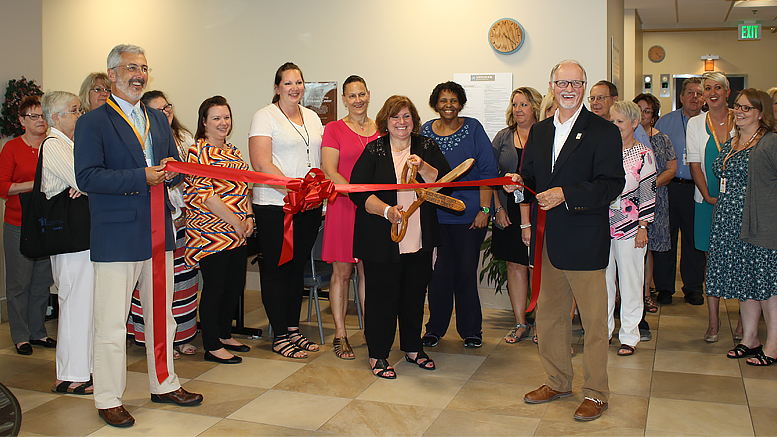 Ribbon cutting for the new Toni R. Estep Welcome Center. Photo provided.