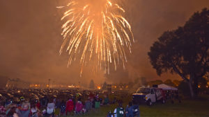 A scene from the levee at the 2016 "Set the Night to Music" fireworks display. Photo by: Mike Rhodes