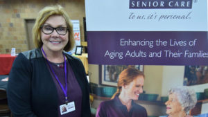 Sharon Rhodes at a recent Muncie-Delaware County Chamber of Commerce job fair held at the YMCA. Photo by: Mike Rhodes