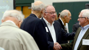 Mr. Kelly Stanley, (center) was the Keynote Speaker for the YOC’s Shafer Giving Society Luncheon. Photo provided.