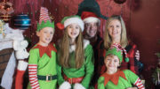 The Niccum Family at a prior Tiny Adams Memorial Christmas Event. Photo by Mike Rhodes.