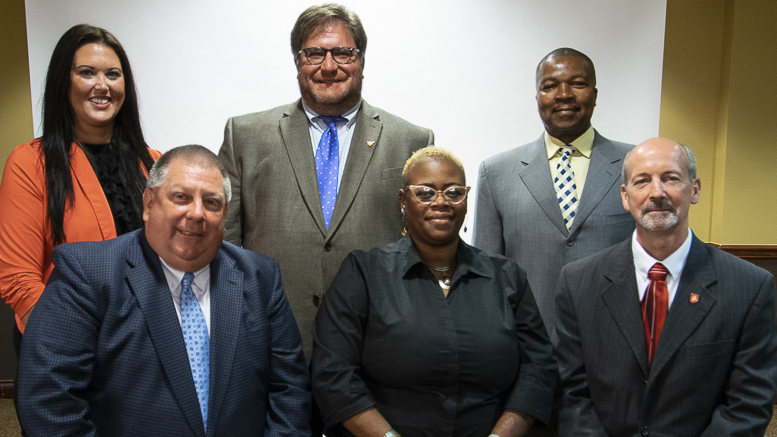 MCS Board Members. Back row,(L-R) Brittany Bales, James Williams, Keith O'Neal. Front row, (L-R) Dave Heeter, WaTasha Barnes Griffin, James Lowe. Not pictured: Mark Ervin. File photo